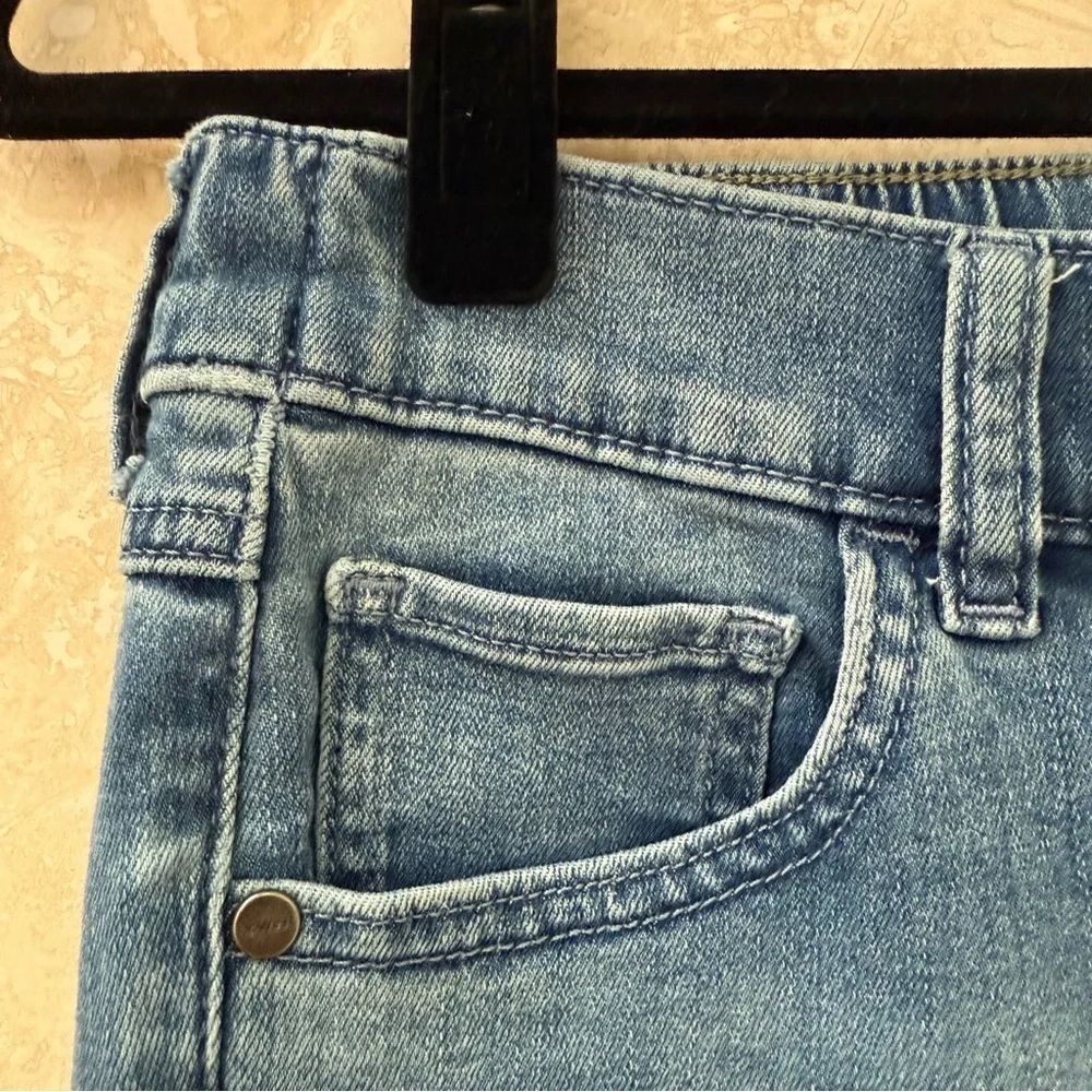 UpWest Elastic Waist Skinny Jeans Light Wash Pull-On Denim XS